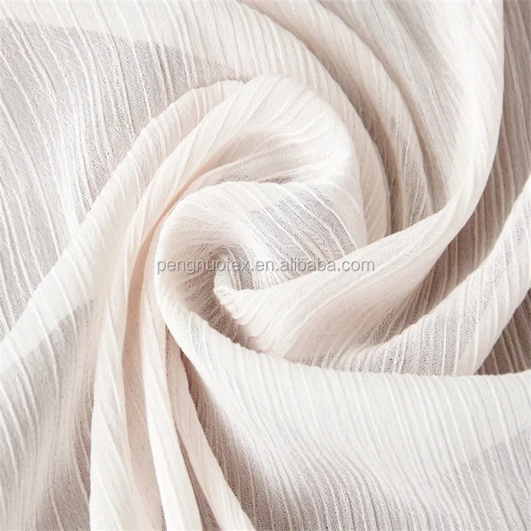 100% polyester dyed moss crepe spandex woven fabric/100d+40d for women clothes and dress