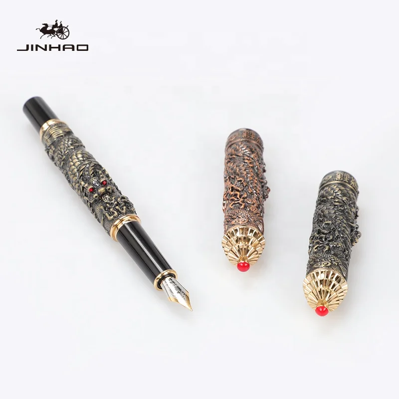 Jinhao  Dragon series9991 Luxury Business Gift  Promotional Metal Fountain Pen