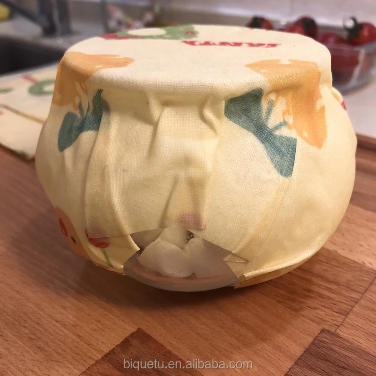 
Organic Reusable Cling Food Wraps Beeswax Food Storage Wrap Christmas Pattern 