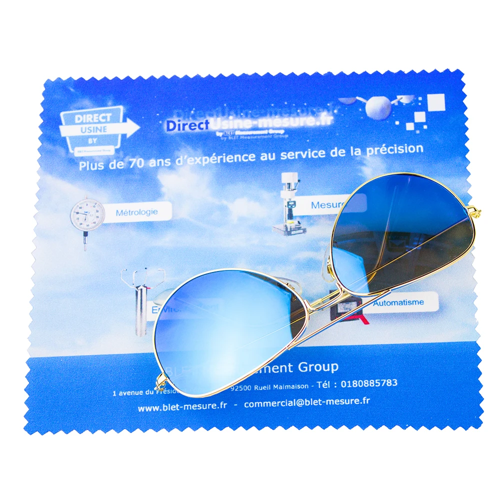 
Logo digital printed microfiber lens cleaning cloth eyeglass cleaning cloth  (614511694)