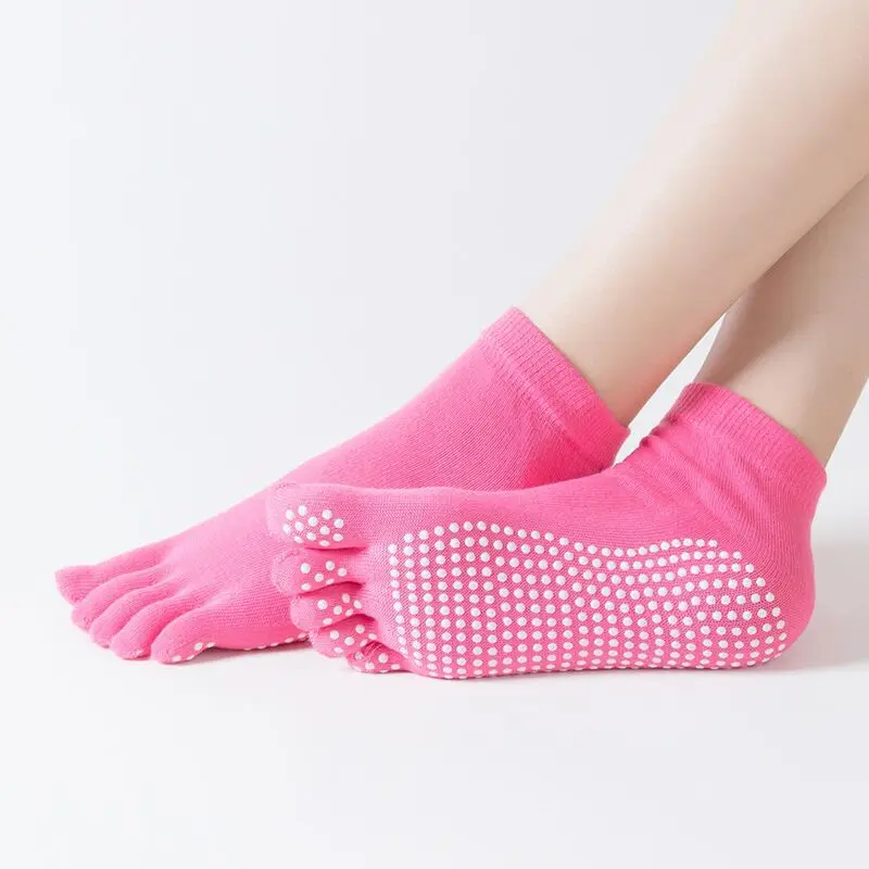 
Yoga Socks Exercise Sports Non-slip Sock Toe Five Fingers Girl Female Women Ladies Barre Ballet socks 
