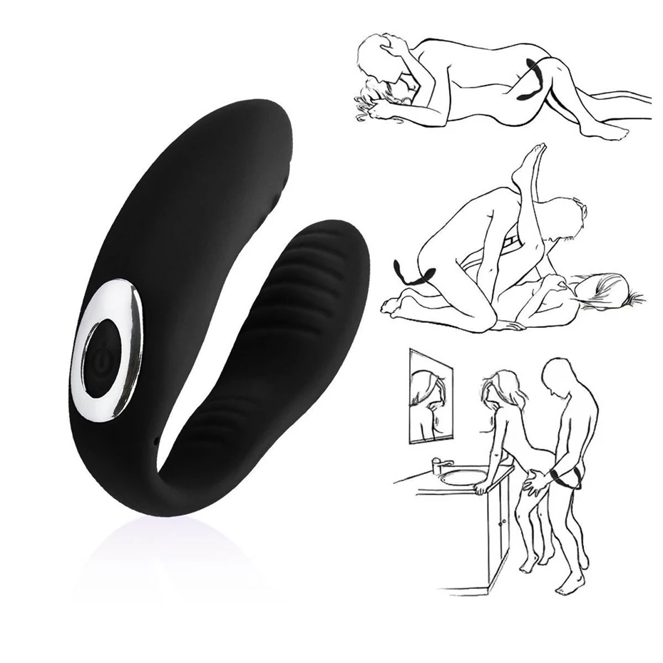 
Intelligent rechargeable waterproof pussy Couple usb U Shape Underwear Vibrator 