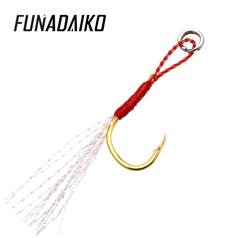 Funadaiko imported high quality Iseama slow jigging assist hooks fish hook for jig casting fishing lure hooks