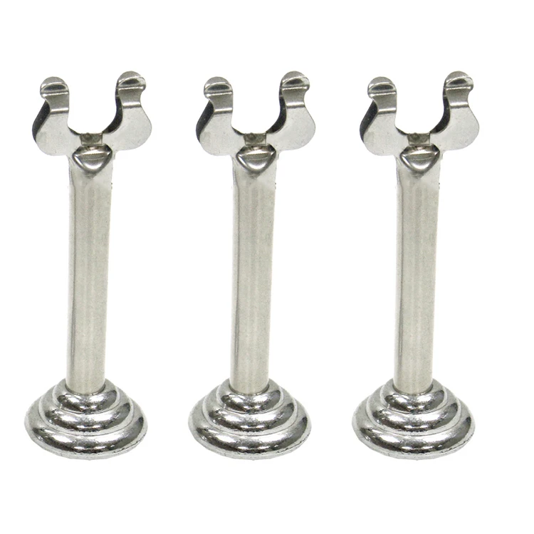 Stainless Steel Metal Tabletop Stand Menu Holder For Restaurant Wedding and Bar