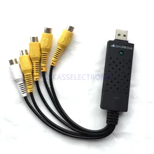 5pcs 2015 new Easycap STK1160 dvr 4 ch usb dvr for PC 25fps, Free shipping