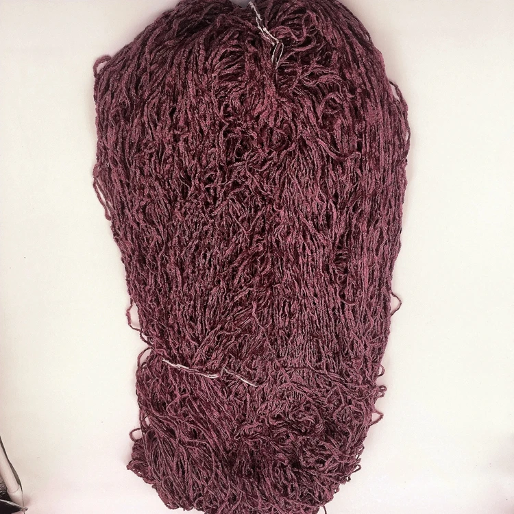 
fancy Dyed polyester blended chenille weaving yarn 