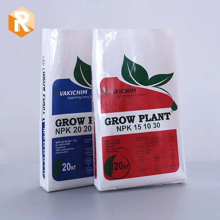 
PE Bag for water soluble fertilizer packaging bag 20kg FFS bag 