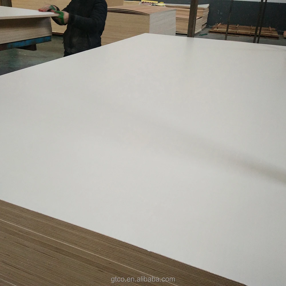 4x8 Poplar core Melamine laminated plywood for Furniture