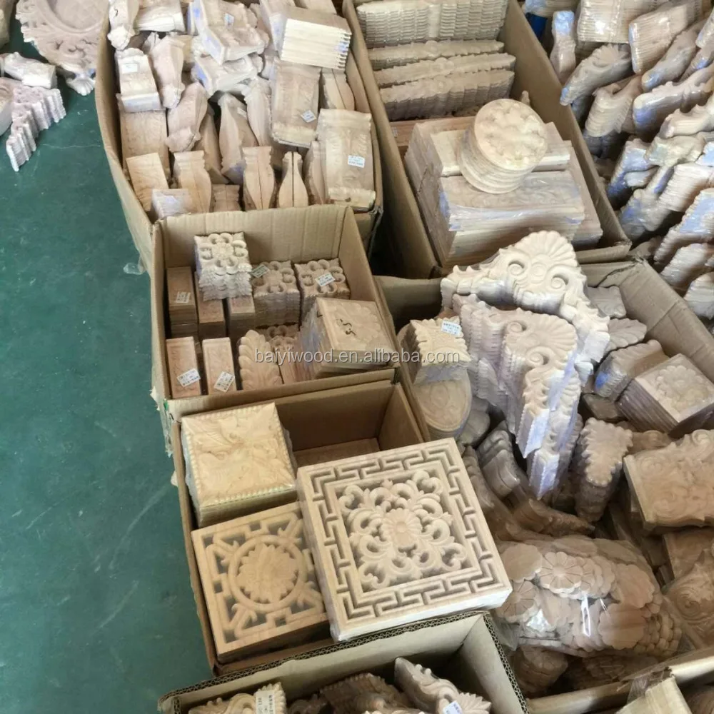 Wooden Decorative Onlays Embellishments For Furniture