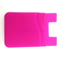 Double layer silicone card holder phones holder factory outlet well price mobile phone accessories
