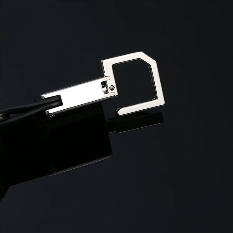 Модный двухсторонний умный металлический автомобильный брелок с подарочной коробкой