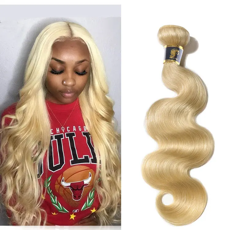 Raw Indian Hair Unprocessed Virgin 613 deep wave, Cheap Remy 613 raw virgin hair, Body wave 613 Blonde Human Hair Bundles