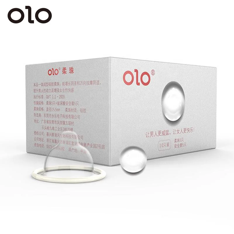 OLO Condoms with Extensions Avocado Packing Condom Dotted Condom for Men
