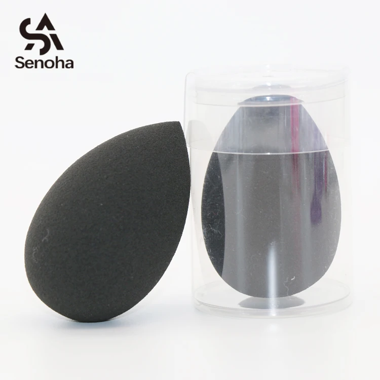 
Teardrop black eco-friendly makeup sponge for face cosmetic beauty 