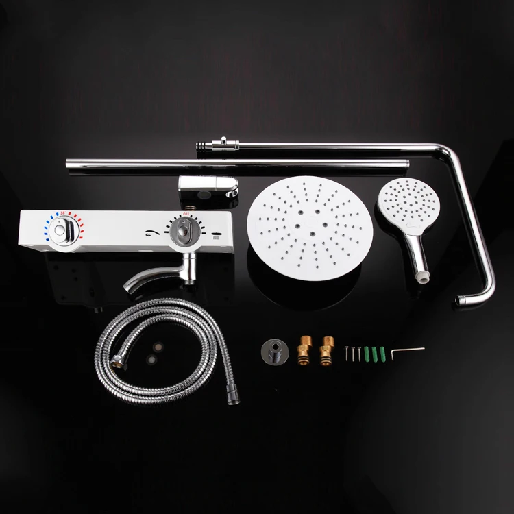 Custom fitting 6mm glass bathroom shower set cheap price hand shower set