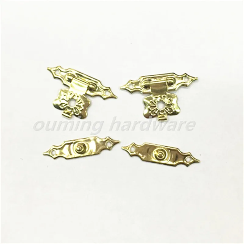 Small Metal Brass Plated Decorative Lock For Wooden Box Gift Box Lock