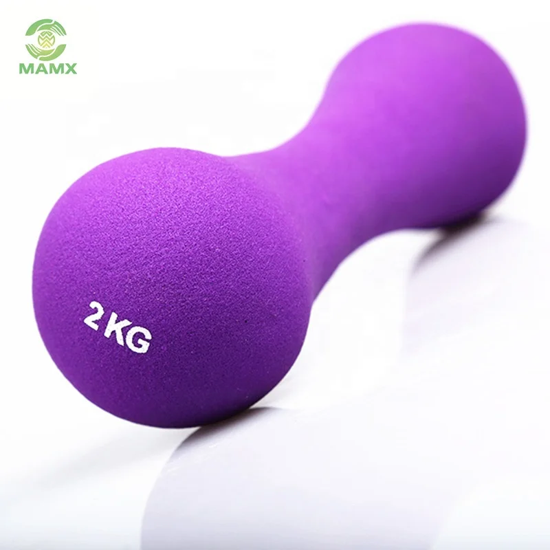 Bone shape dumbbell with neoprene material for wholesale