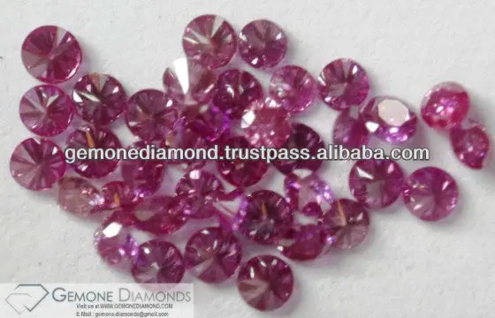 Natural Round Shape Pink Color Loose Fancy Diamonds For Making Rings and Earrings,Color Enhanced Diamonds,Natural Color Diamonds