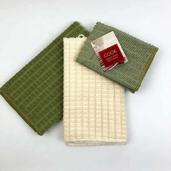 3PK Kitchen Cleaning Cloths Microfiber Cleaning Cloth Set