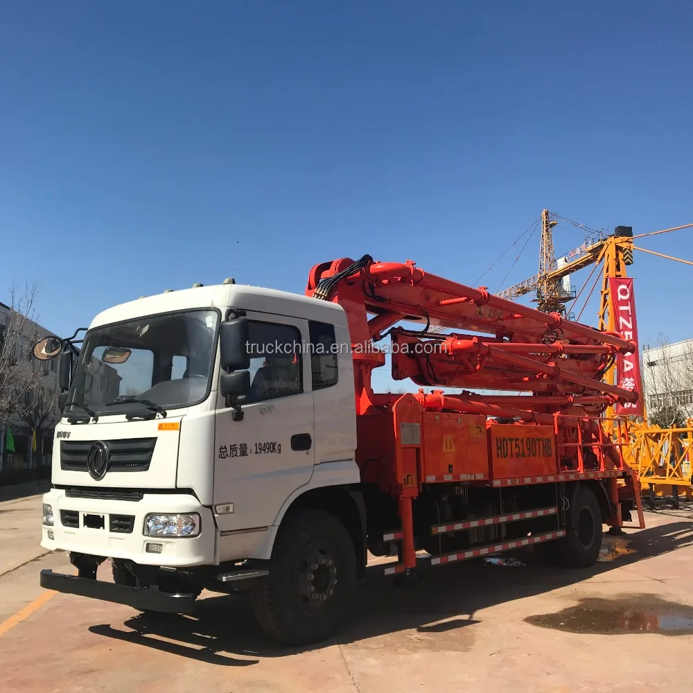Chinese 25m 48m 52m boom concrete pump trucks