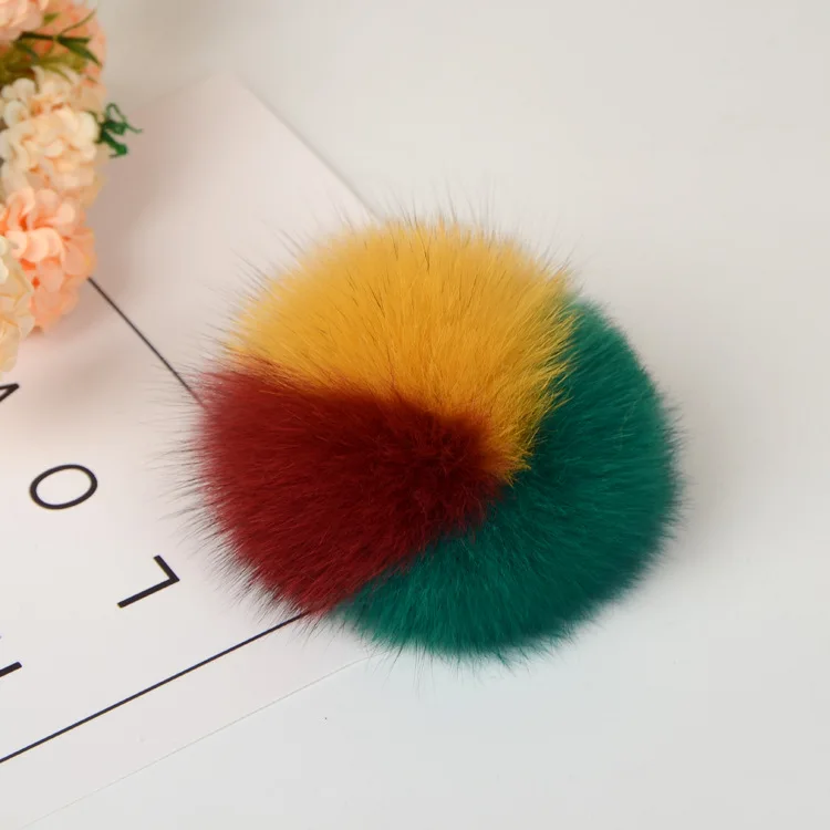 
Handmade dyed fox fur ball clothing shoes accessories real hair pendant Clothing, shoes and hats decoration Fox hair ball 