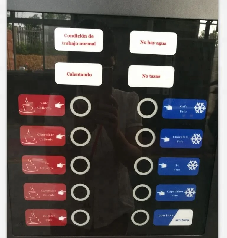 Big combination vending machines for cold drinks snack coffee