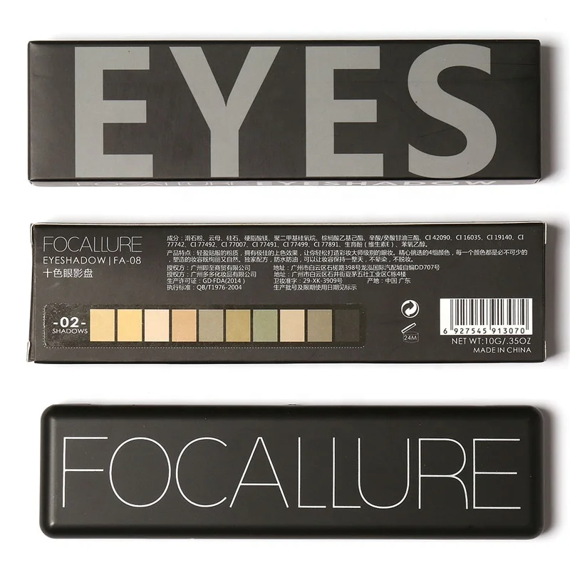 FOCALLURE Newly Factory Directly Sell Matte Eyeshadow Professional Makeup