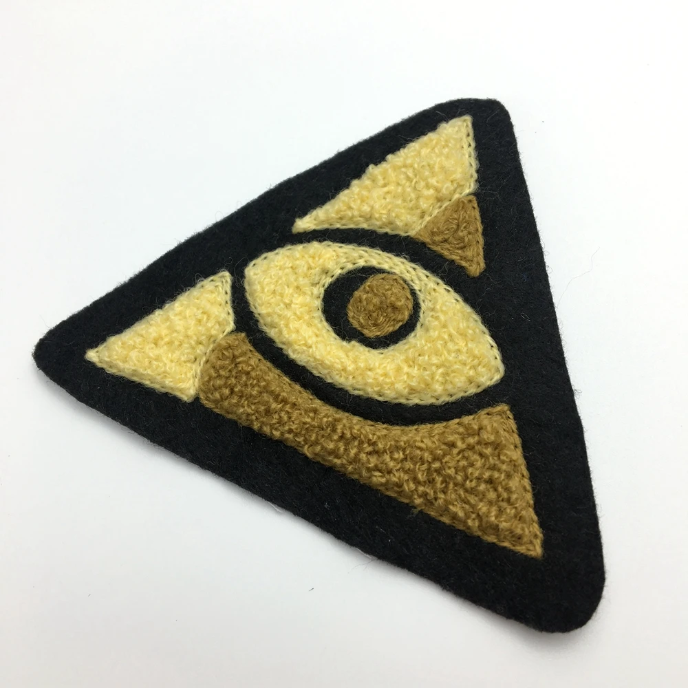 Wholesale iron on custom logo embroider embroidered towel chenille cute clothing custom patches embroidery