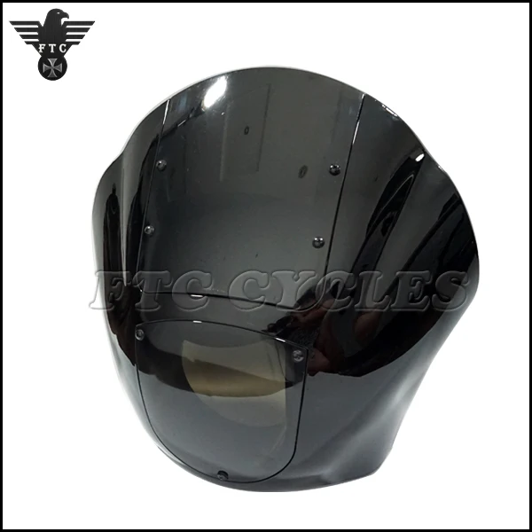 
Vintage Motorcycle Black Custom Quarter Fairing for Harley XL 1988 Up Dyna 95-05 