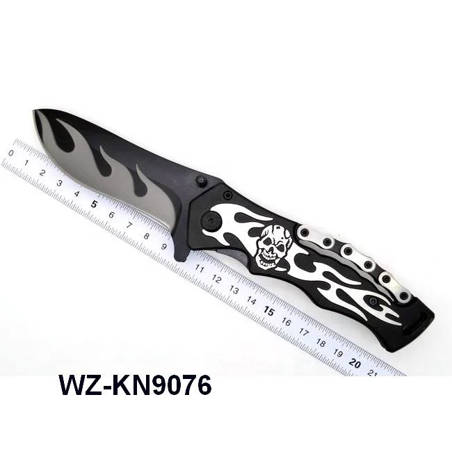 stainless steel material type camping survival utility folding carbon fiber pocket knife