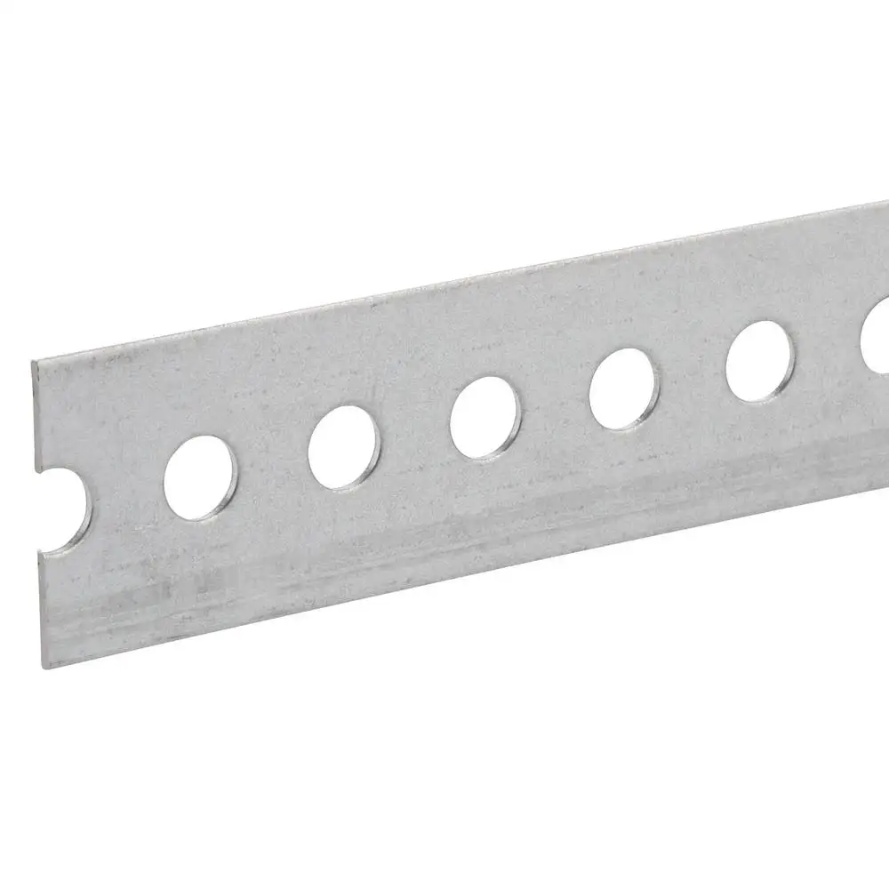Silver Metallic Punched Aluminum Flat Bar