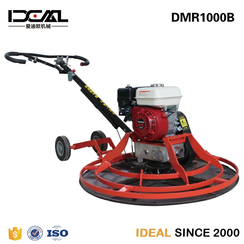 
DMR1000B 3.5mm electric concrete power trowel machine vibrating concrete trowel with Honda GX160 engine power trowel on sale 