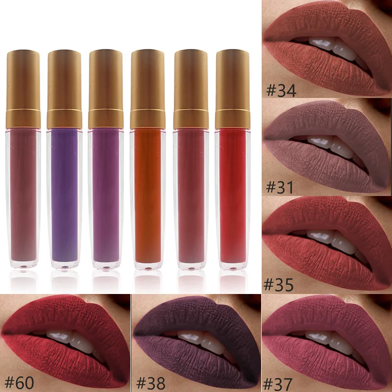 
Glitter Matte Lipgloss OEM private label liquid lipstick long lasting waterproof Lipgloss 