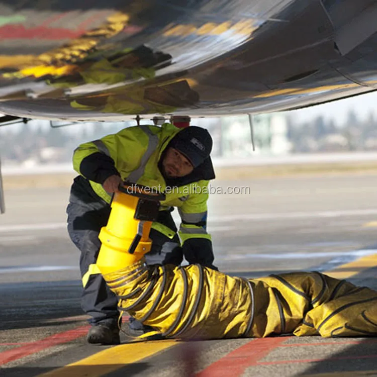 
Fire proof strong Pre-Conditioned Airport Air conditioning Insulated ducting hose 