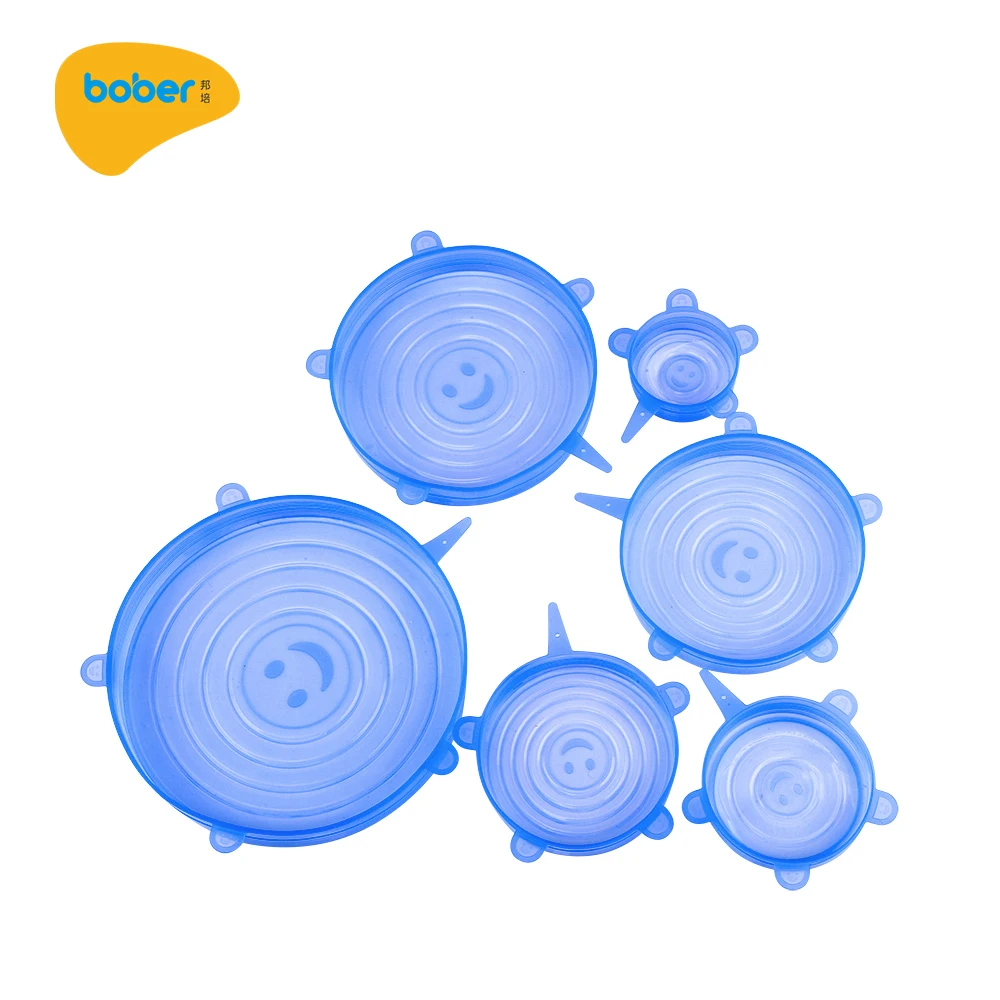 Reusable Wrap Keep Food Fresh Stretchable Silicone Bowl Covers Stretch Cup Lids