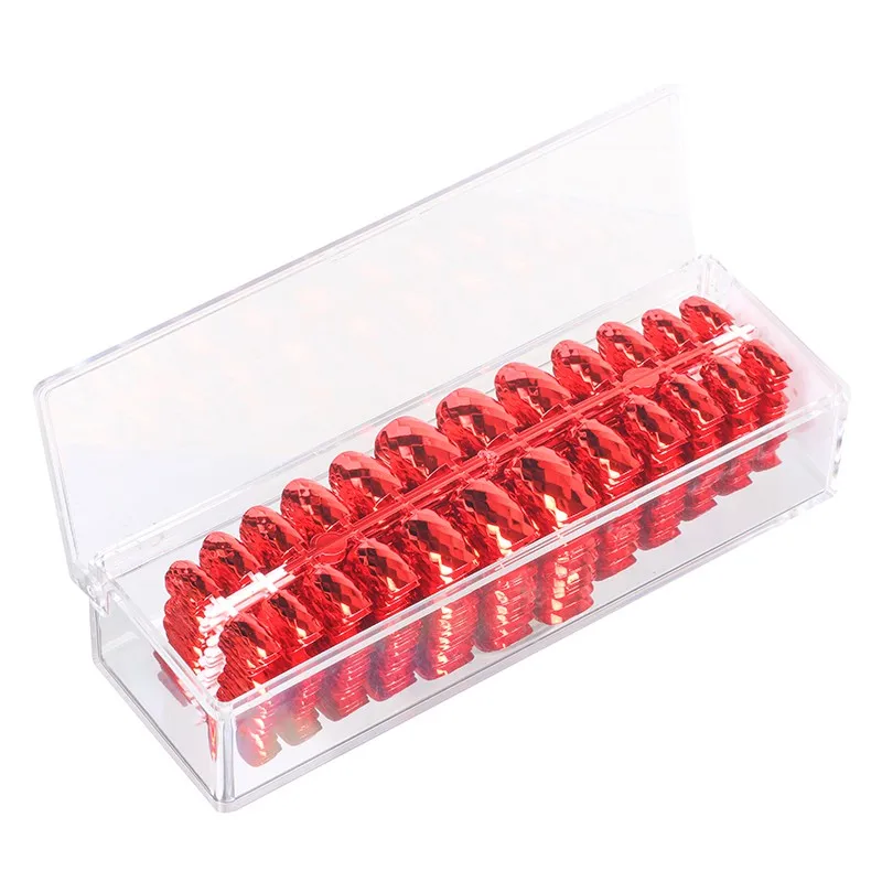 
Fashionable New Arrived Metal False Nails Golden Metallic Fingernails Plastic Nail Art 