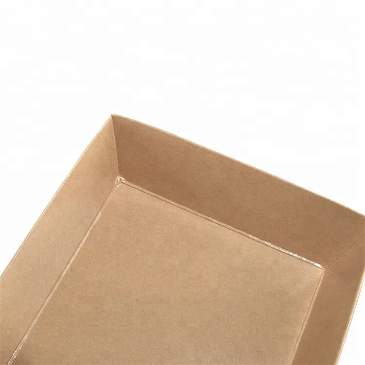 Biodegradable cardboard paper food tray for hot dog