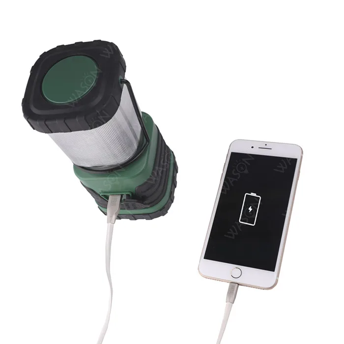 Amazon hottest manufacturer 500 lumens 4 modes strong light micro USB rechargeable square camping led lantern with portable hook