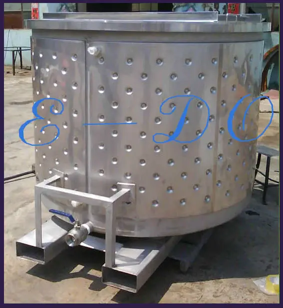Chemical used 1000L stainless steel round IBCs