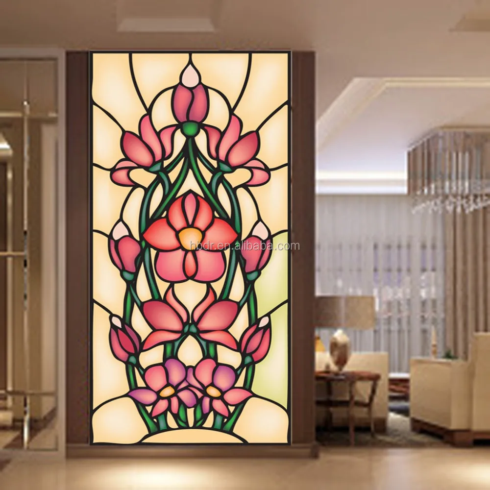 Supply for stained glass window wardrobe decoration tempered glass