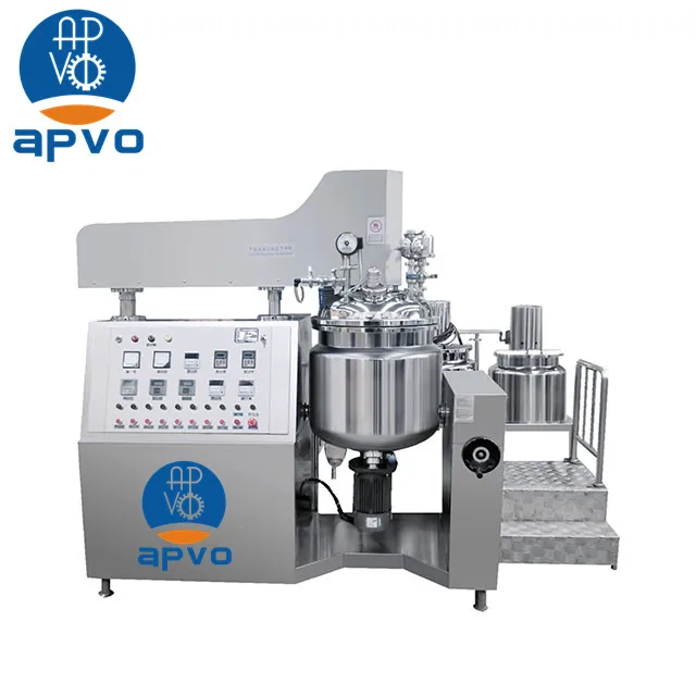 Cosmetic cream vacuum emulsion homogenizer mixer stainless steel liquid chemical mixing machine liquid soap making machine mixer