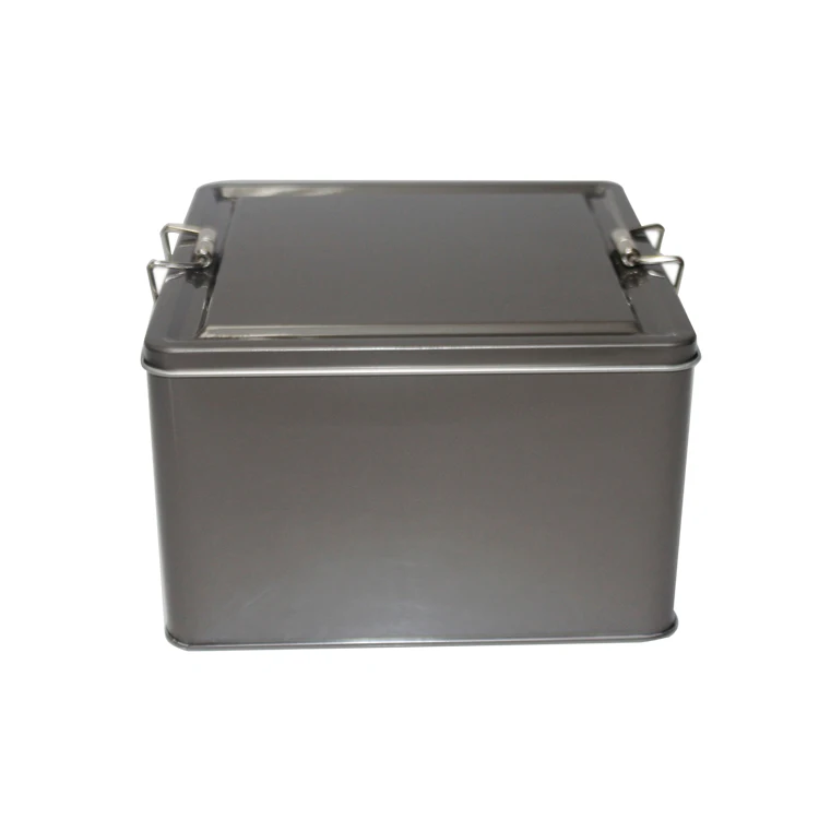 Food Grade Empty Metal Tea Can Coffee Tin Box Tin Container Box Metal Tea with Double Tin Hasp
