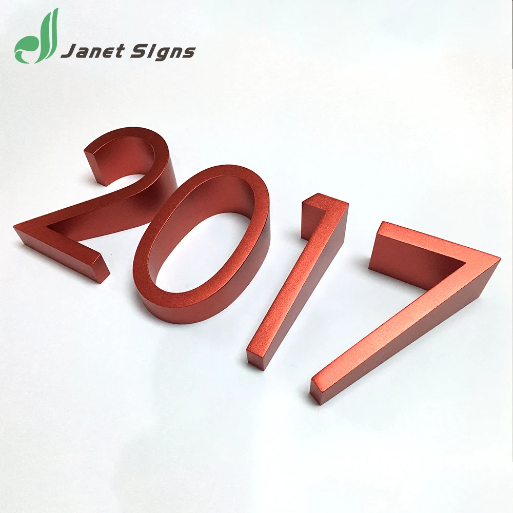 2017 New High quality cast aluminum letters and numbers