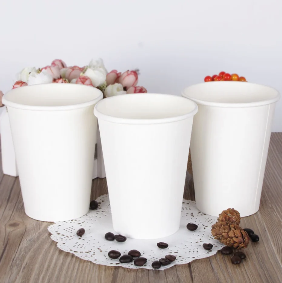 
Одноразовые кофейные чашки с крышкой, 8/12/16 унций 