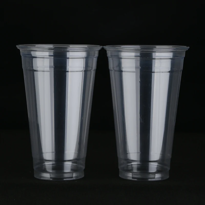ZFCUP 10/14/16/20/24 oz 89mm Top Diameter Cheap Bubble Tea Cup with Straw Plastic Cup Custom Logo