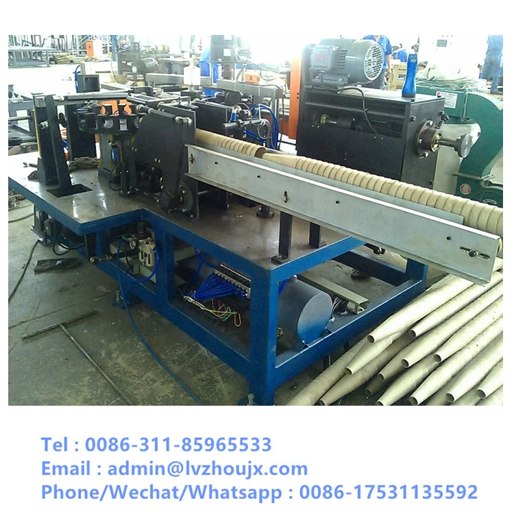 automatic paper cone making machine for yarn