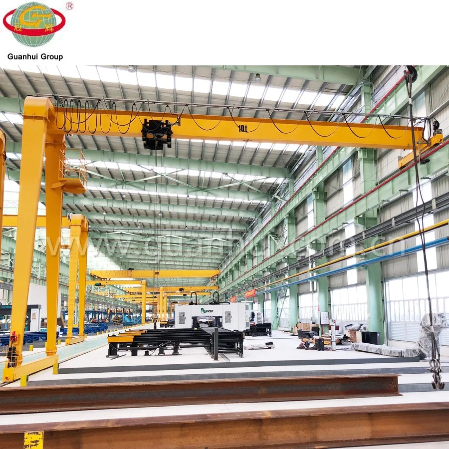 
electric single girder gantry outdoor hoist crane 