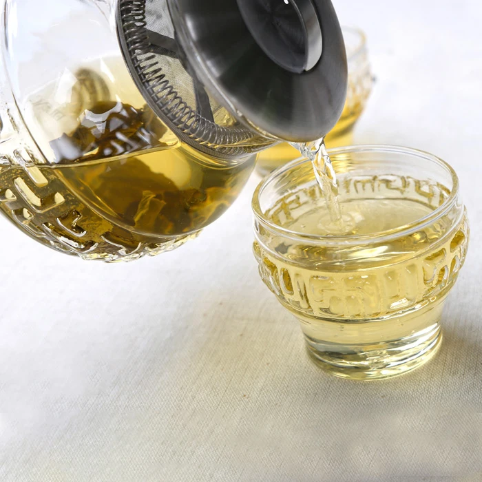 Promotion handmade hot selling wholesale cooking thermo glass infuser teapot