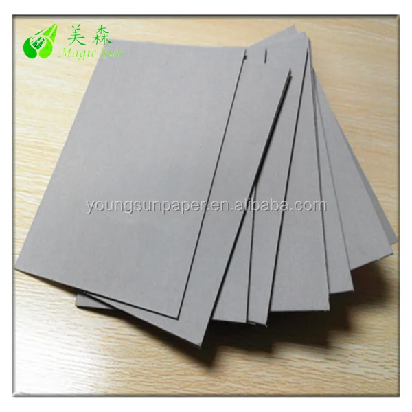 
2mm grey laminated paper board sheets supply 