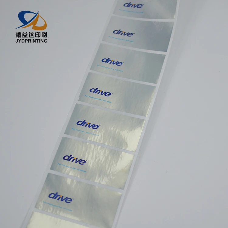 Cheap Price High Quality Custom Printing Silver Polyester Label Matte Silver Label Sticker Offset Print Label
